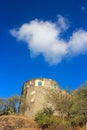Fort with blue sky and clouds